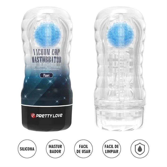 Masturbador Planet masculino con interior removible