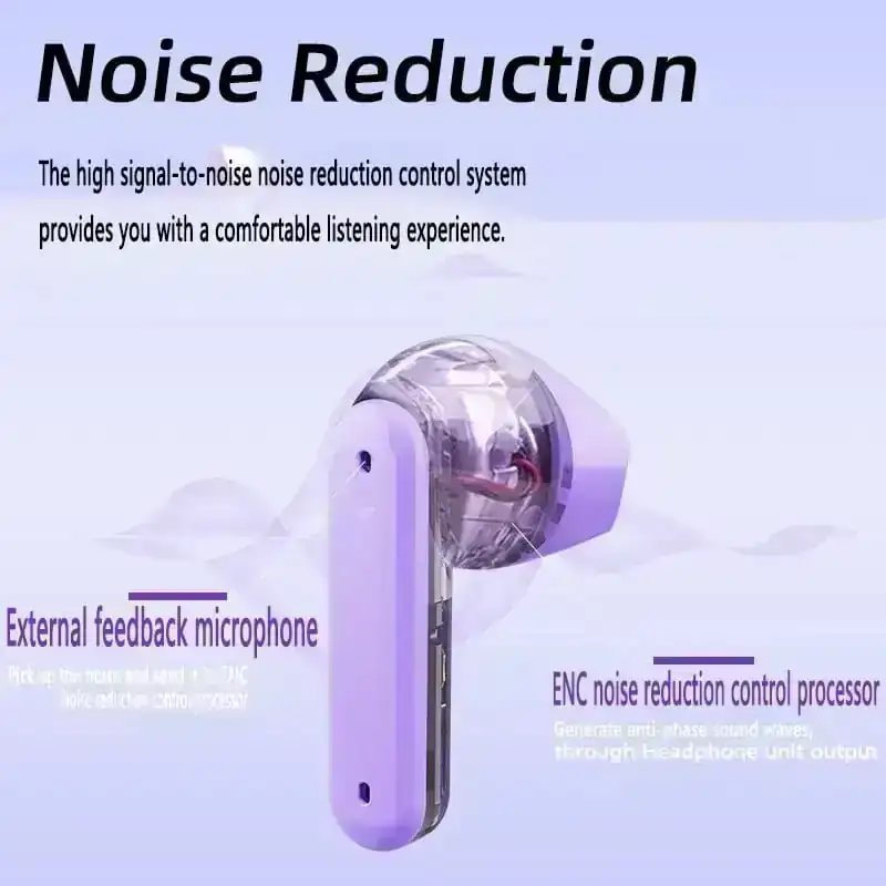 Auriculares gamer morados 3