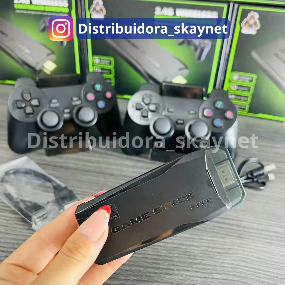 Video juego 🎮RETROSTICK™ (4K + 64GB) - 10,000 RETRO GAMES + 2 CONTROLES🎮 4