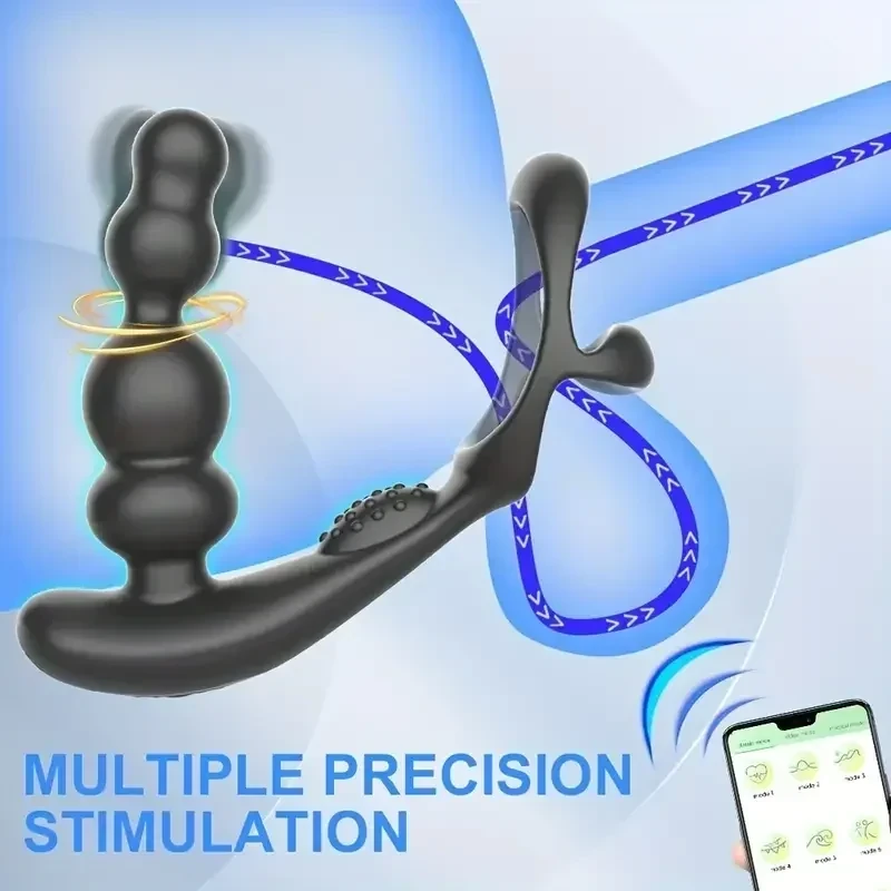 rotating & vibrating anal plug 2