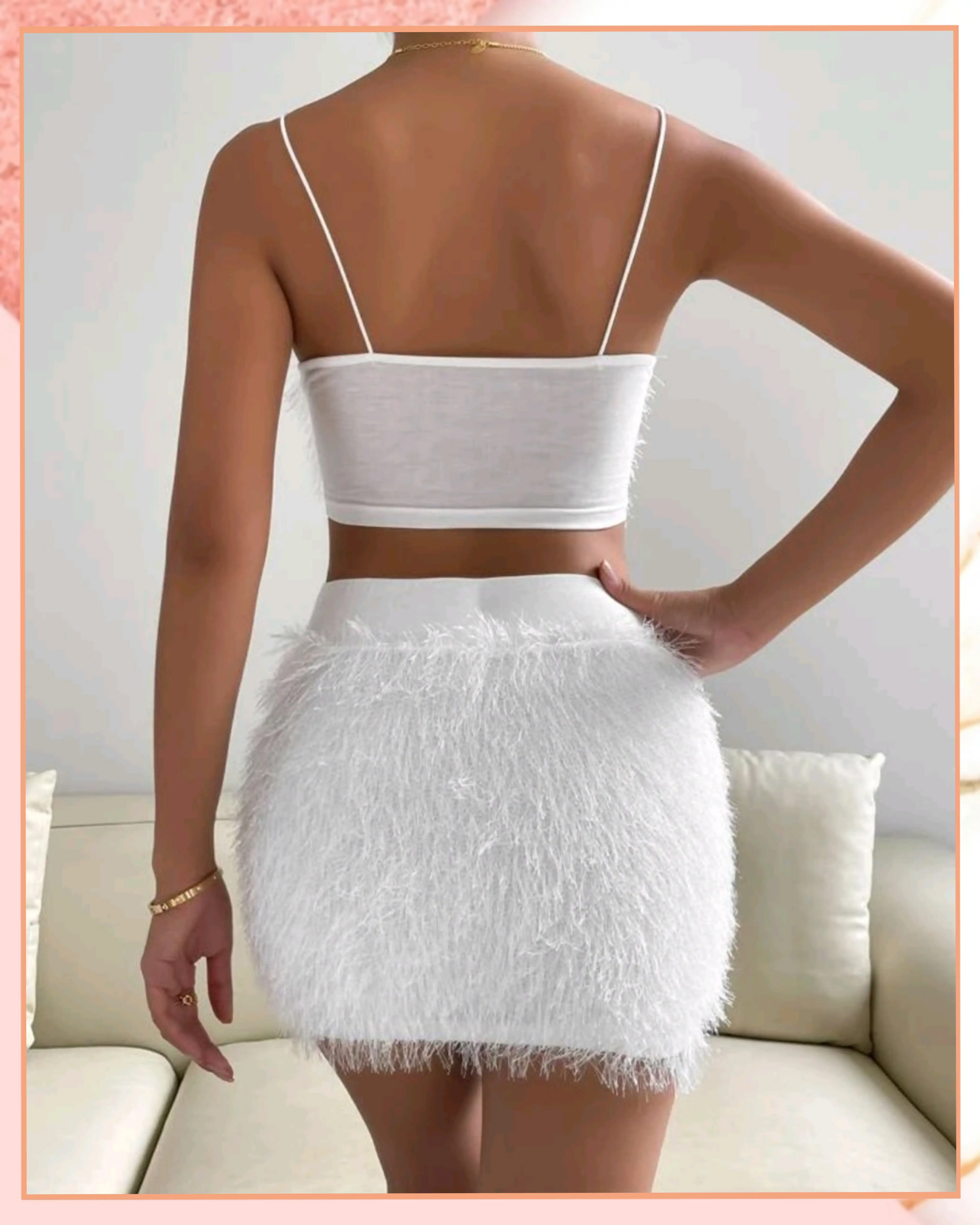 M - Conjunto de top y falda 3