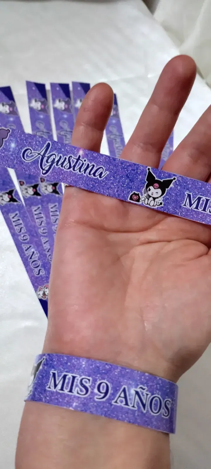 Pulseras de papel pack por 100 unidades 