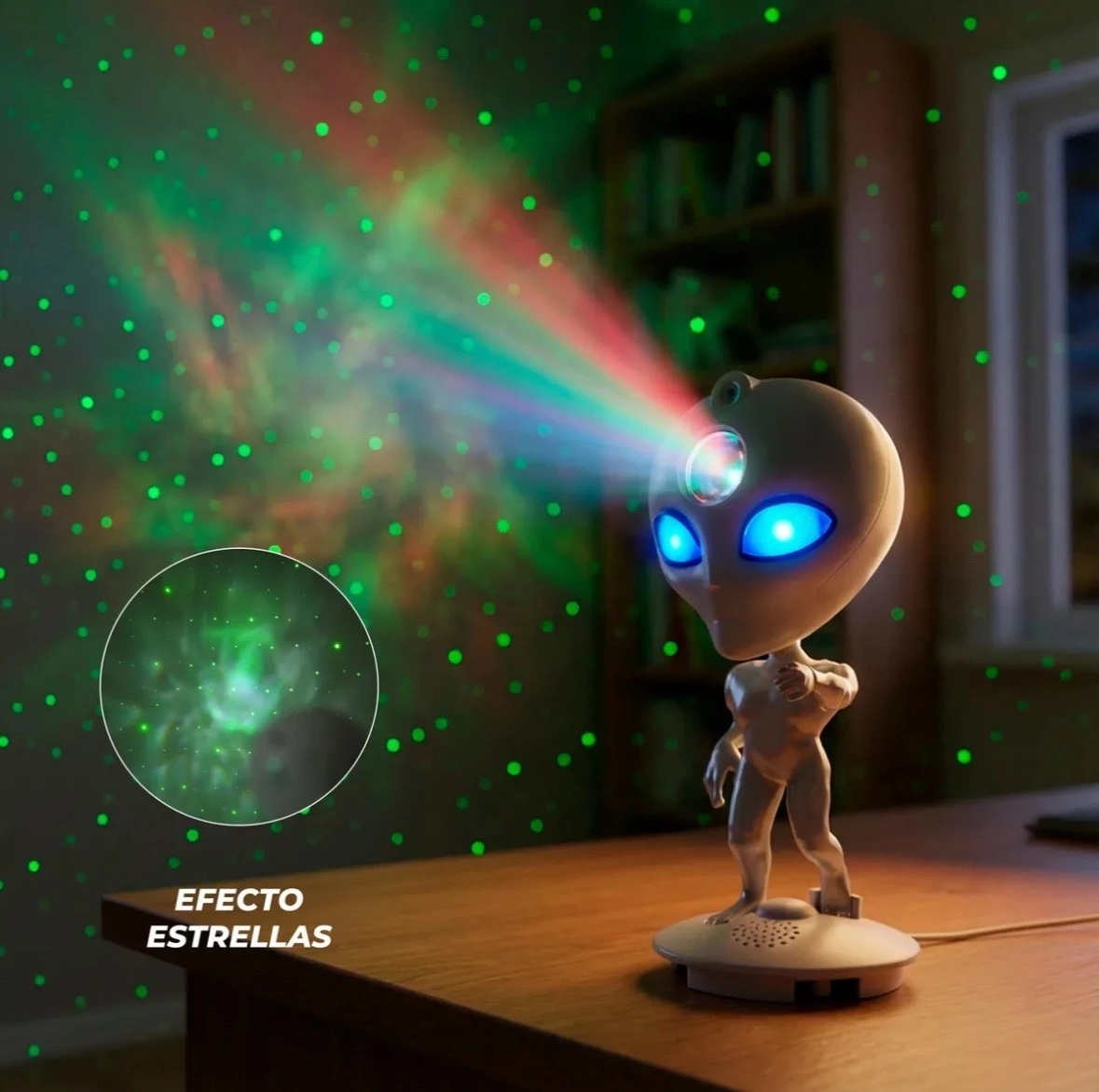 proyector de galaxia y estrelllas Alien 2