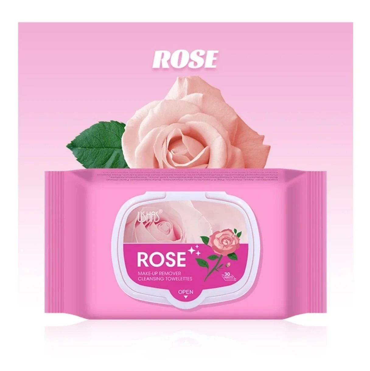 🌹 Toallitas Desmaquillantes de Rosas – USHAS 🌹