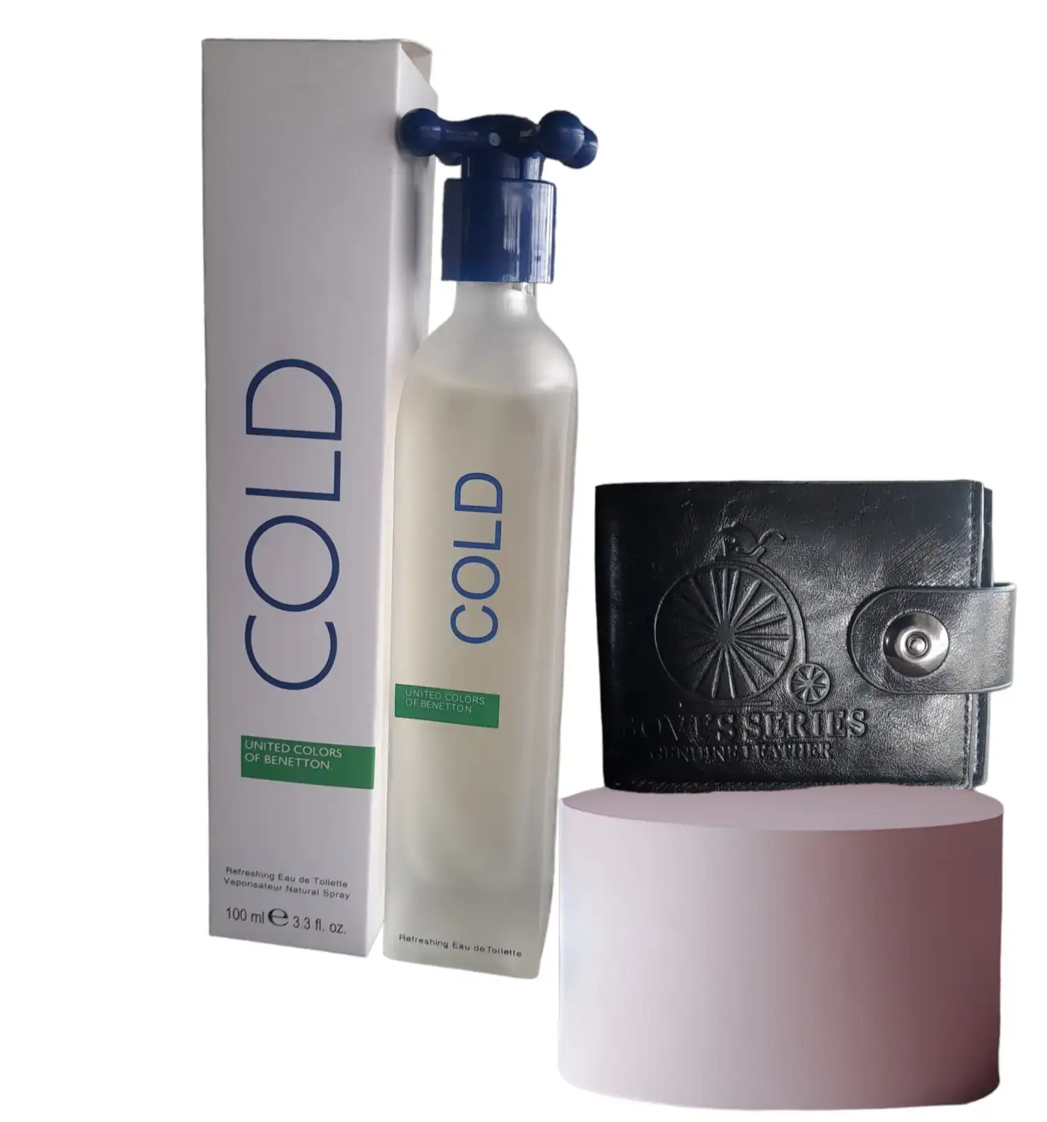 Combos de perfume más billetera de cuero