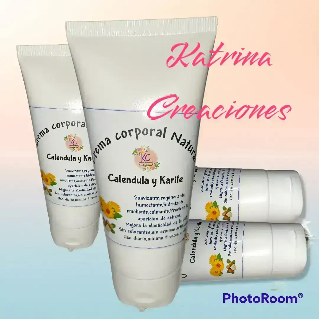 Crema corporal natural caléndula y kariteApta embarazadas y bebés.
