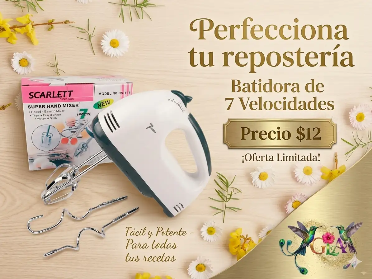 Batidora manual 7 velocidades