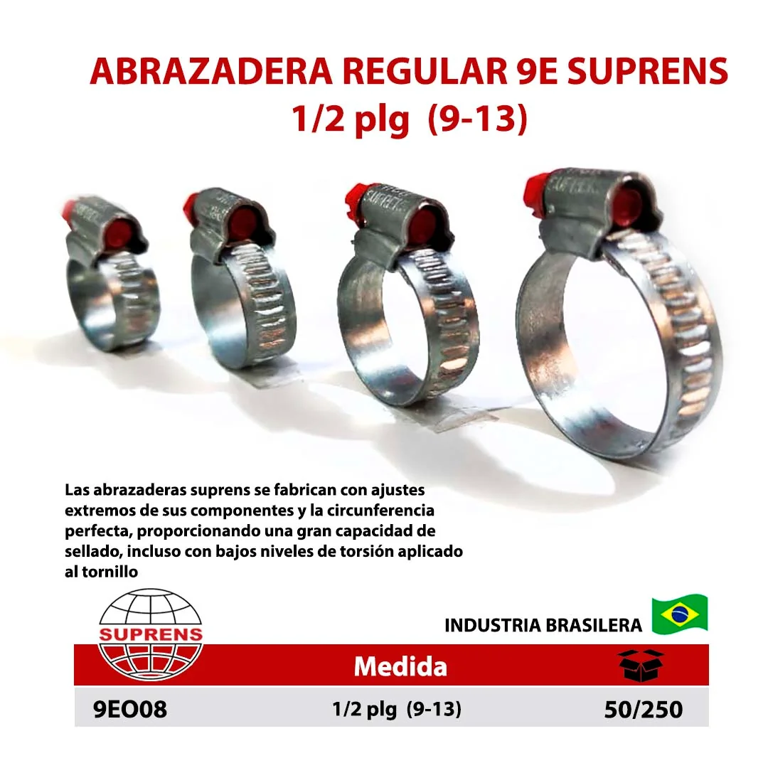 ABRAZADERA Estampada 9E SUPRENS 1/2" (9-13)