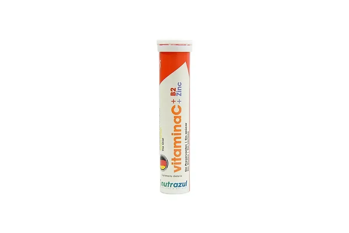 VITAMINA C + B2 + ZINC EFERVESCENTE X 20