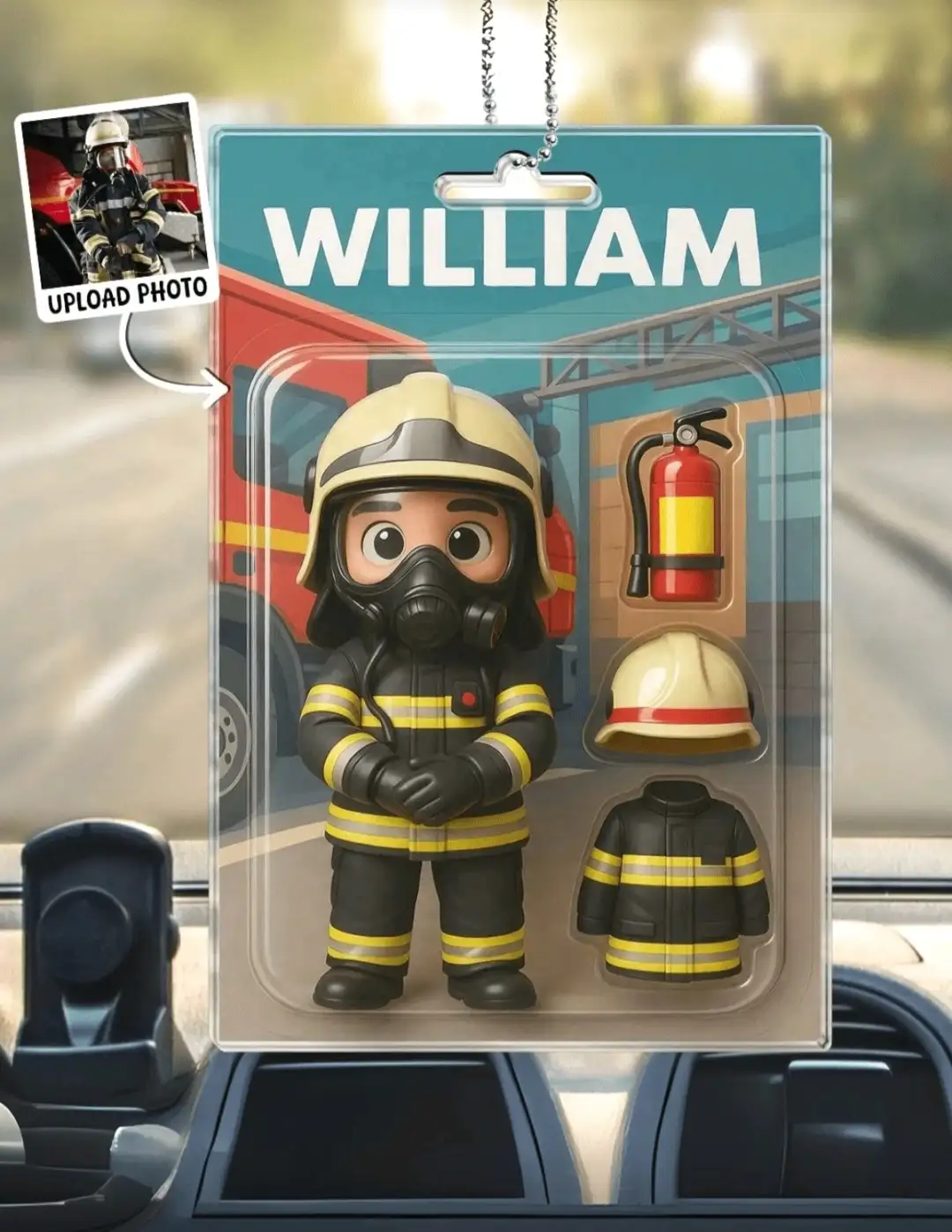 1 pieza Figura de llavero de acrílico con diseño de abuela de dibujos animados personalizada, con accesorios, estilo vintage marrón, diseño de personaje lindo como decoración, adorno personalizado para espejo retrovisor de coche, decoración para Navidad, Halloween, fiesta de cumpleaños, familia y amigos, regalo para crear un ambiente cálido 3