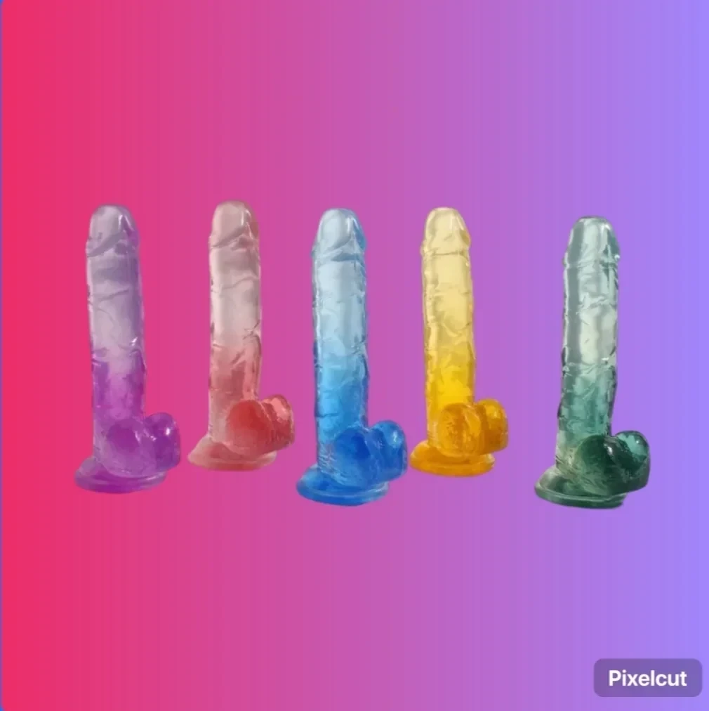 Dildo Testiculos Bicolor 2