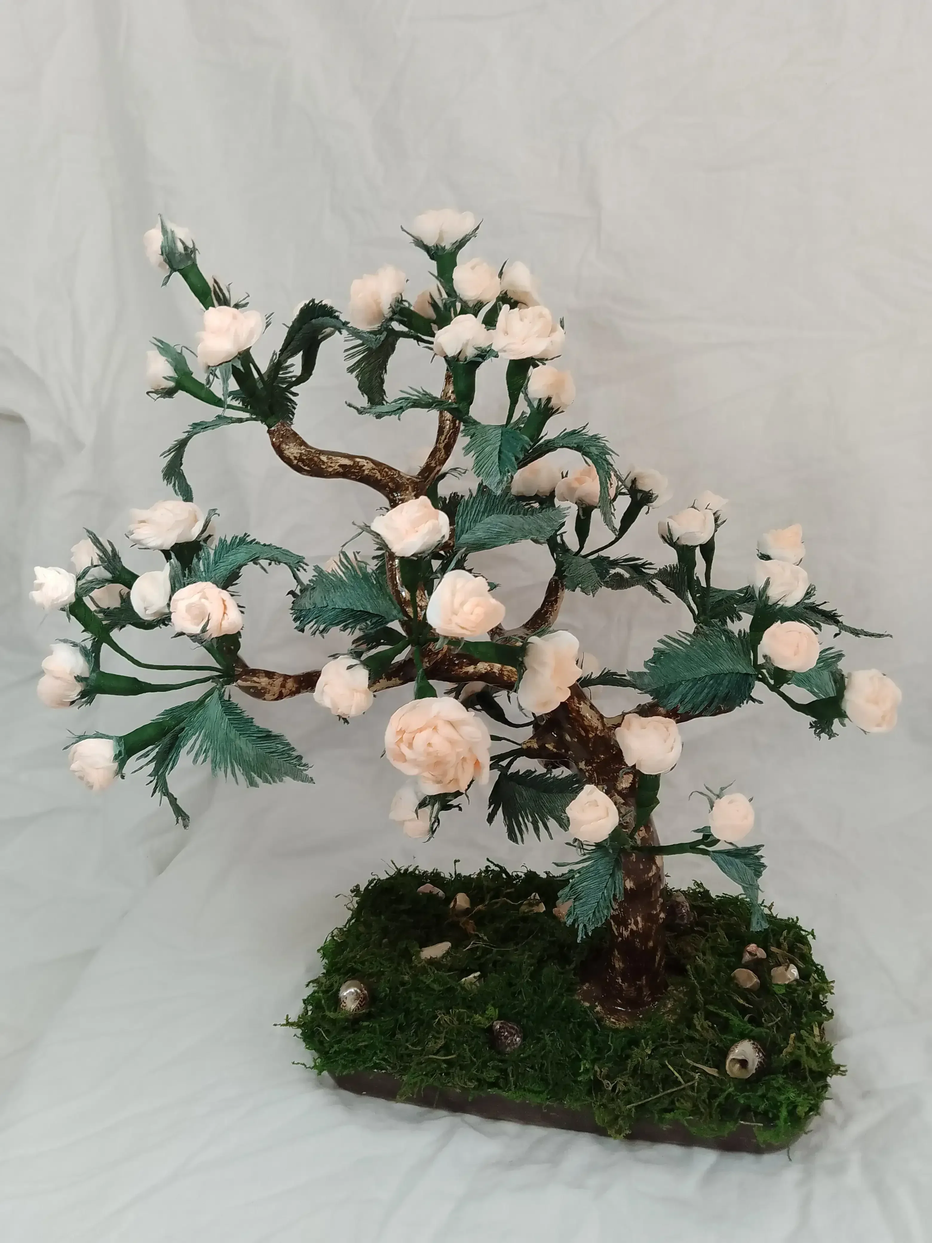 Àrbol Bonsai Rosas Pastel