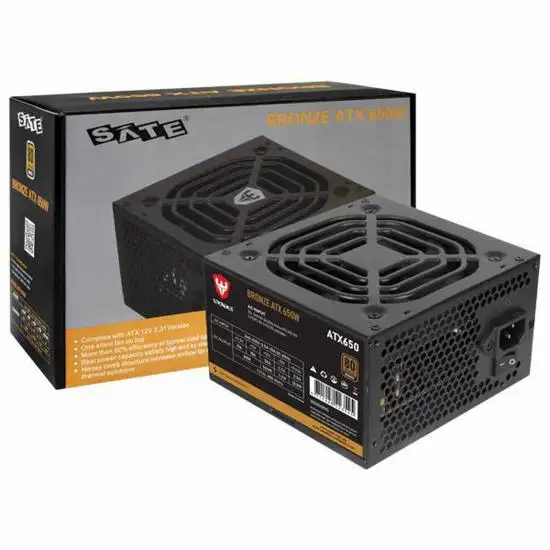 Fuente de Poder 650W + 80 Plus Bronce