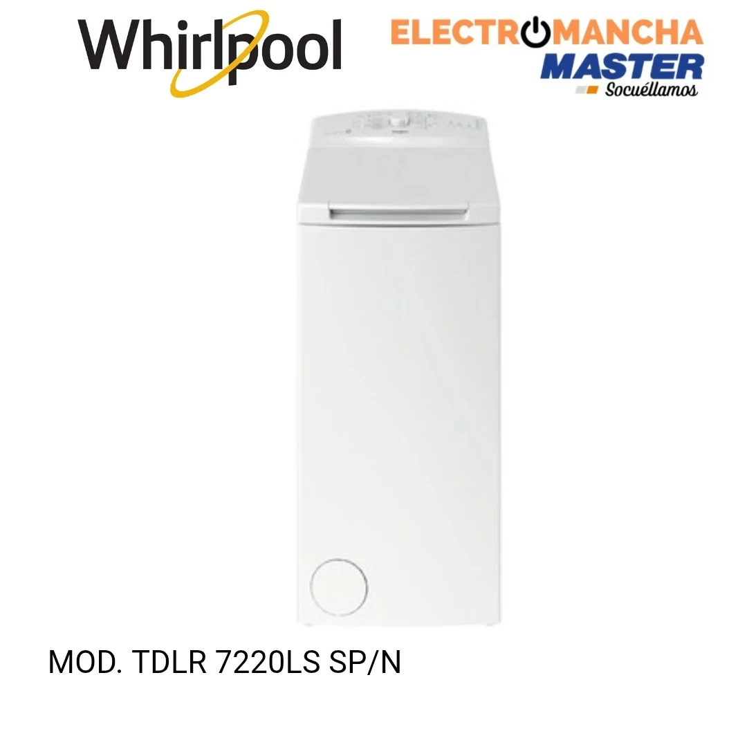 LAVADORA CARGA SUPERIOR WHIRLPOOL TDLR7220LS SP/N  7 KG. 1200 RPM.