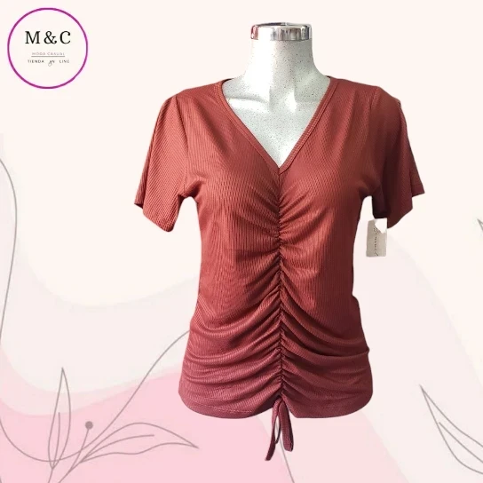 Blusa frente corrugado Talla  Grande  3