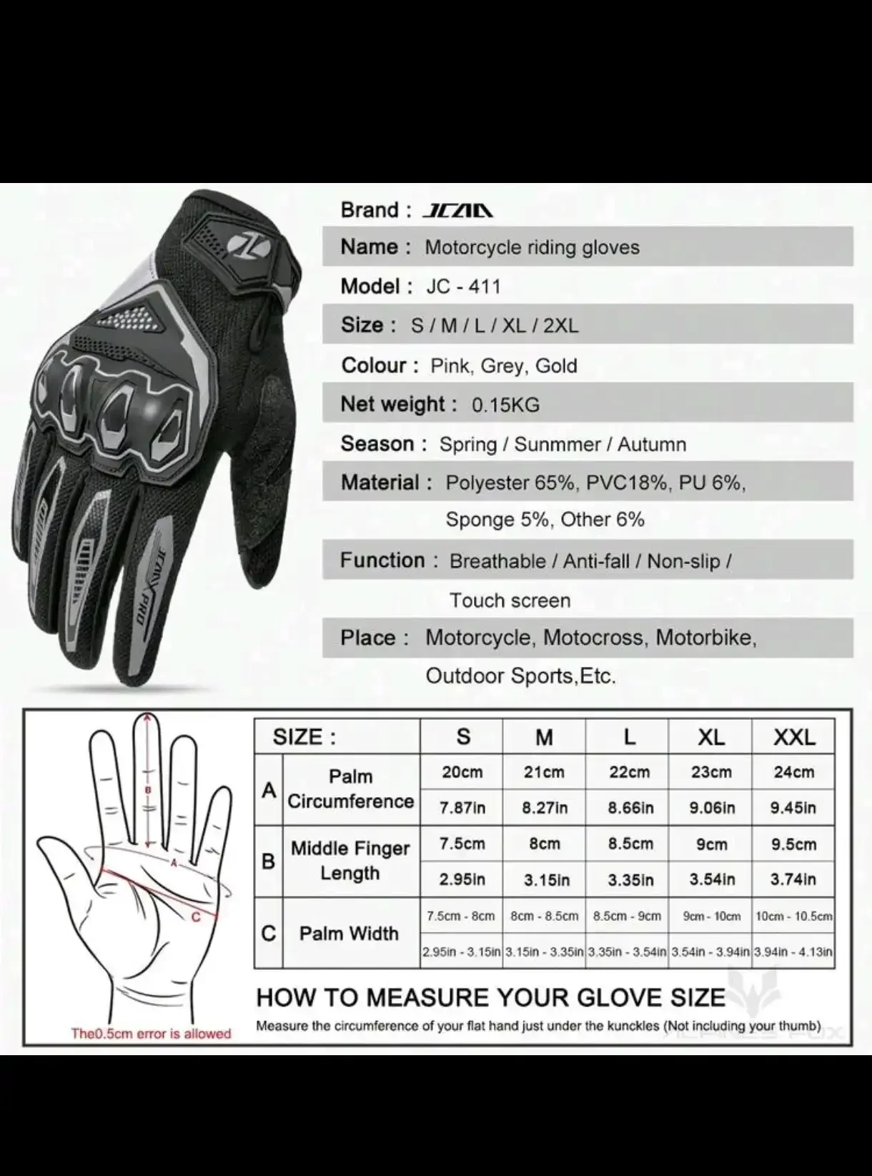 Guantes para Motorizados AlpineFox  4
