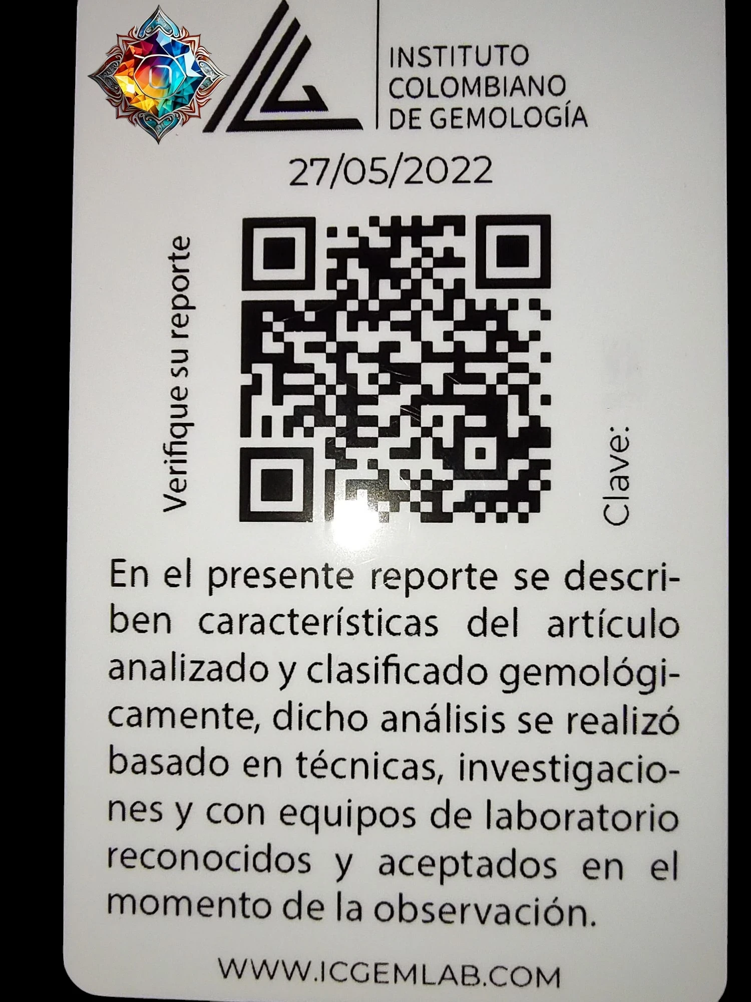 Aguamarina natural certificada 3