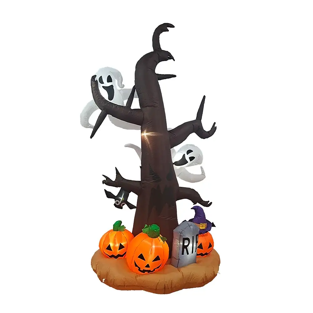 Inflable de Halloween Árbol calabazas para exteriores 2.8m  3