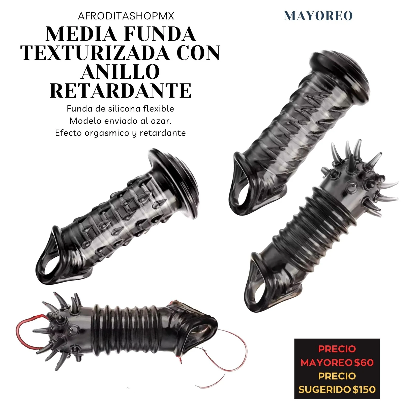 Media Funda texturizada con anillo retardante