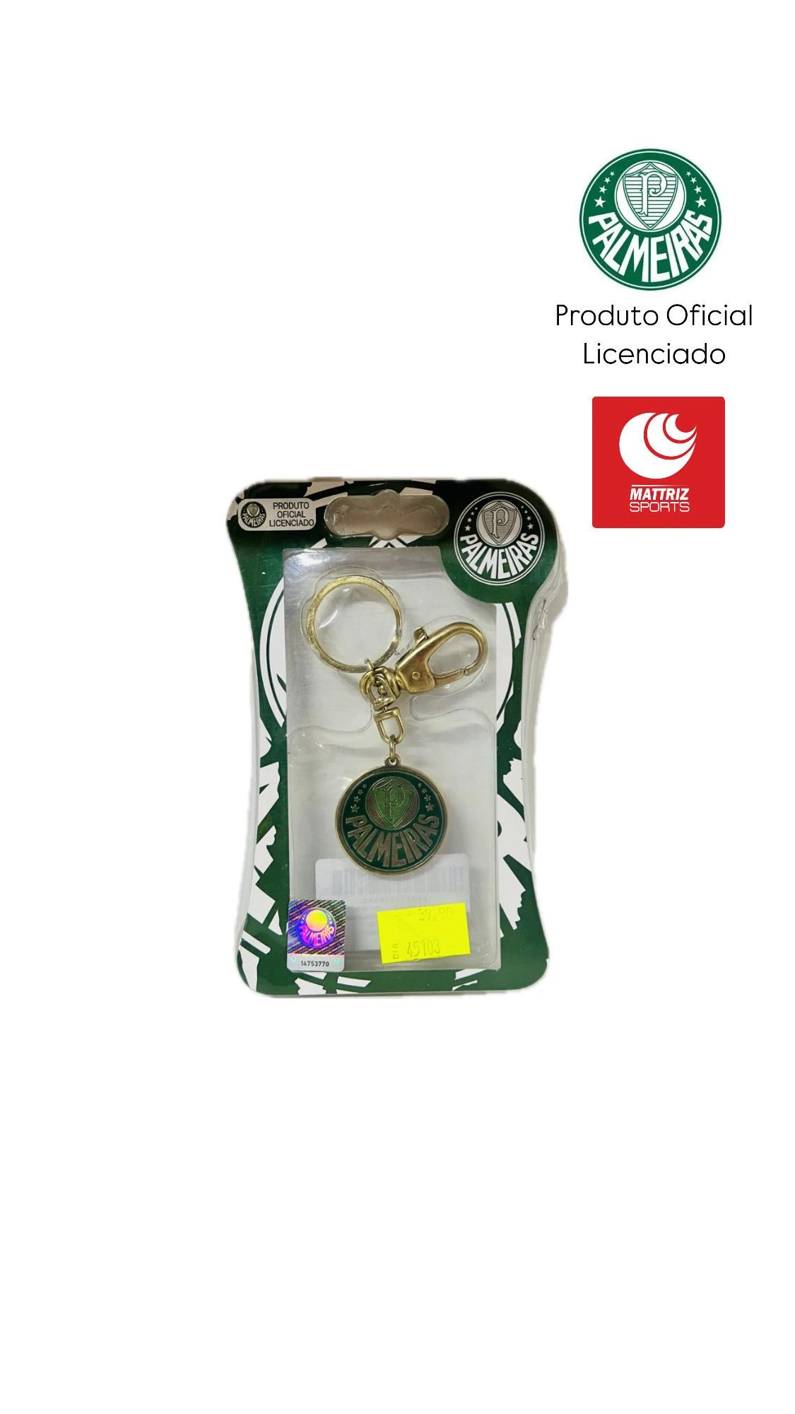 CHAVEIRO PALMEIRAS COM ENGATE  2