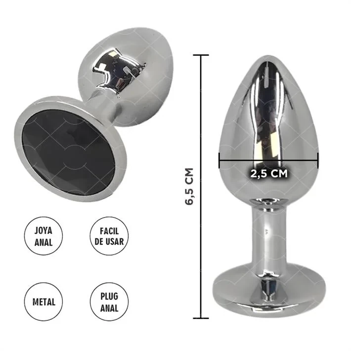 Plug Anal Small piedra Negra