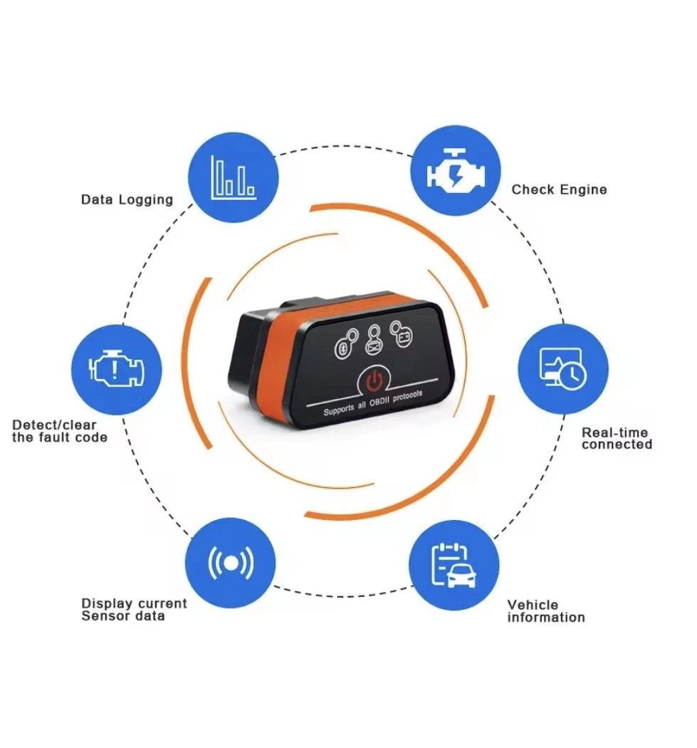SCANER OBD2 BLUETOOTH V2.2 16 PINES