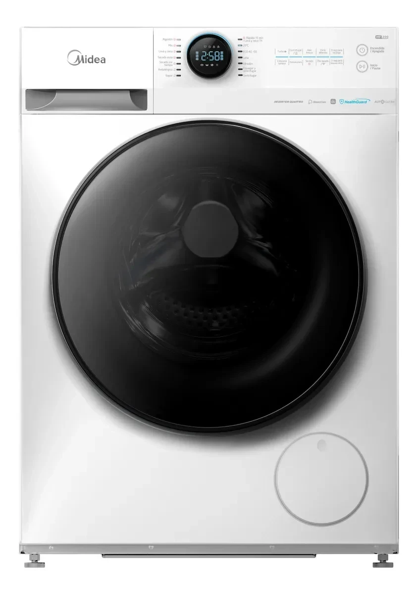 Lavasecarropas Midea Inverter Smart 8 Kg Mf200d80wb/w-a1 INVERTER