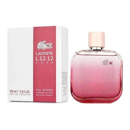 LACOSTE L.12.12 ROSE EAU INTENSE 3.3 OZ 100 ML EDT SP WOMEN
