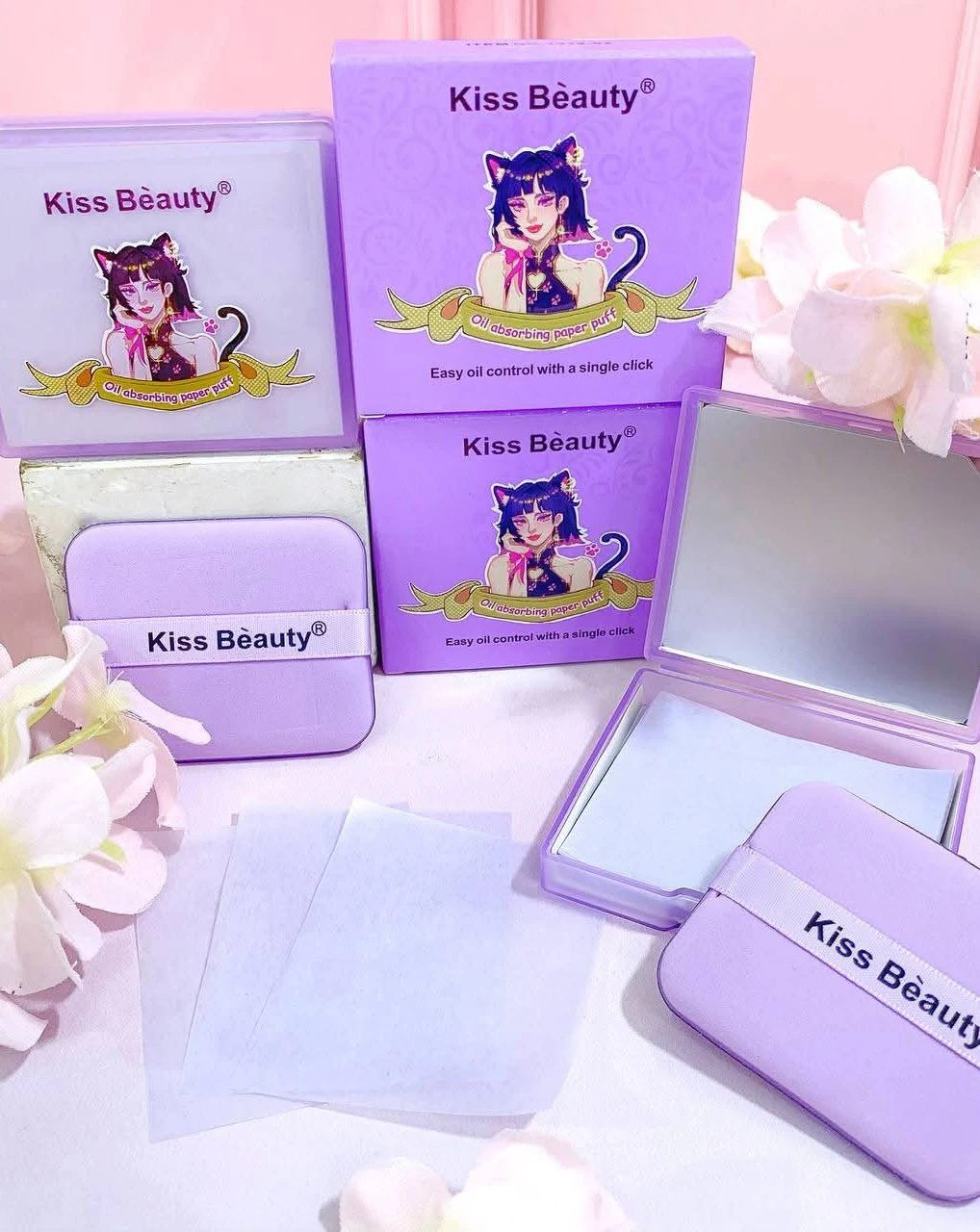 Kit de Papelitos Absorbentes Kiss Beauty 🥰