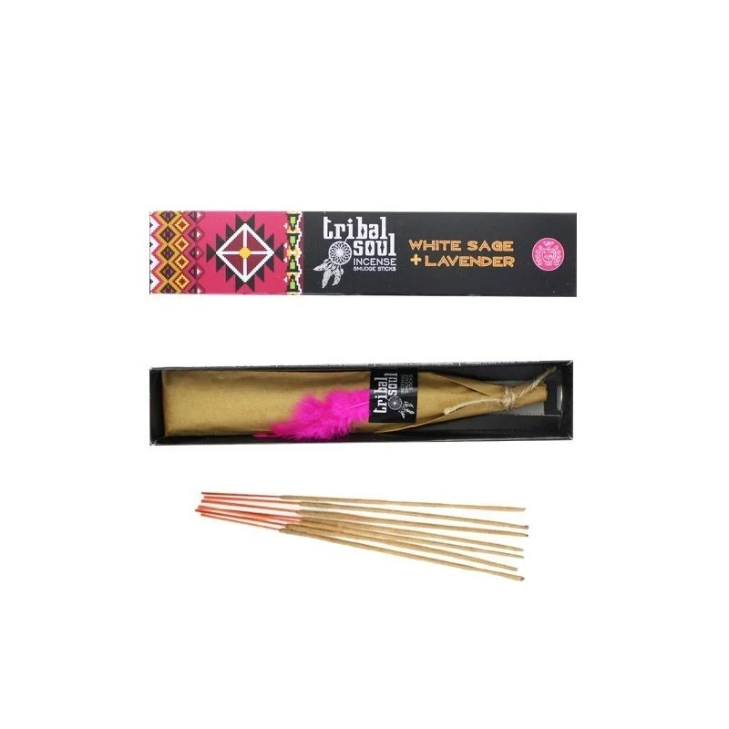 Incienso de Salvia Blanca Y Lavanda Tribal Soul
