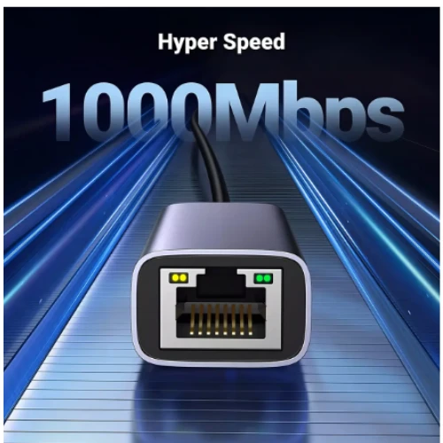 Adaptador Ethernet Tipo C a RJ45 1000 Mbps USB C LAN Gigabit 3