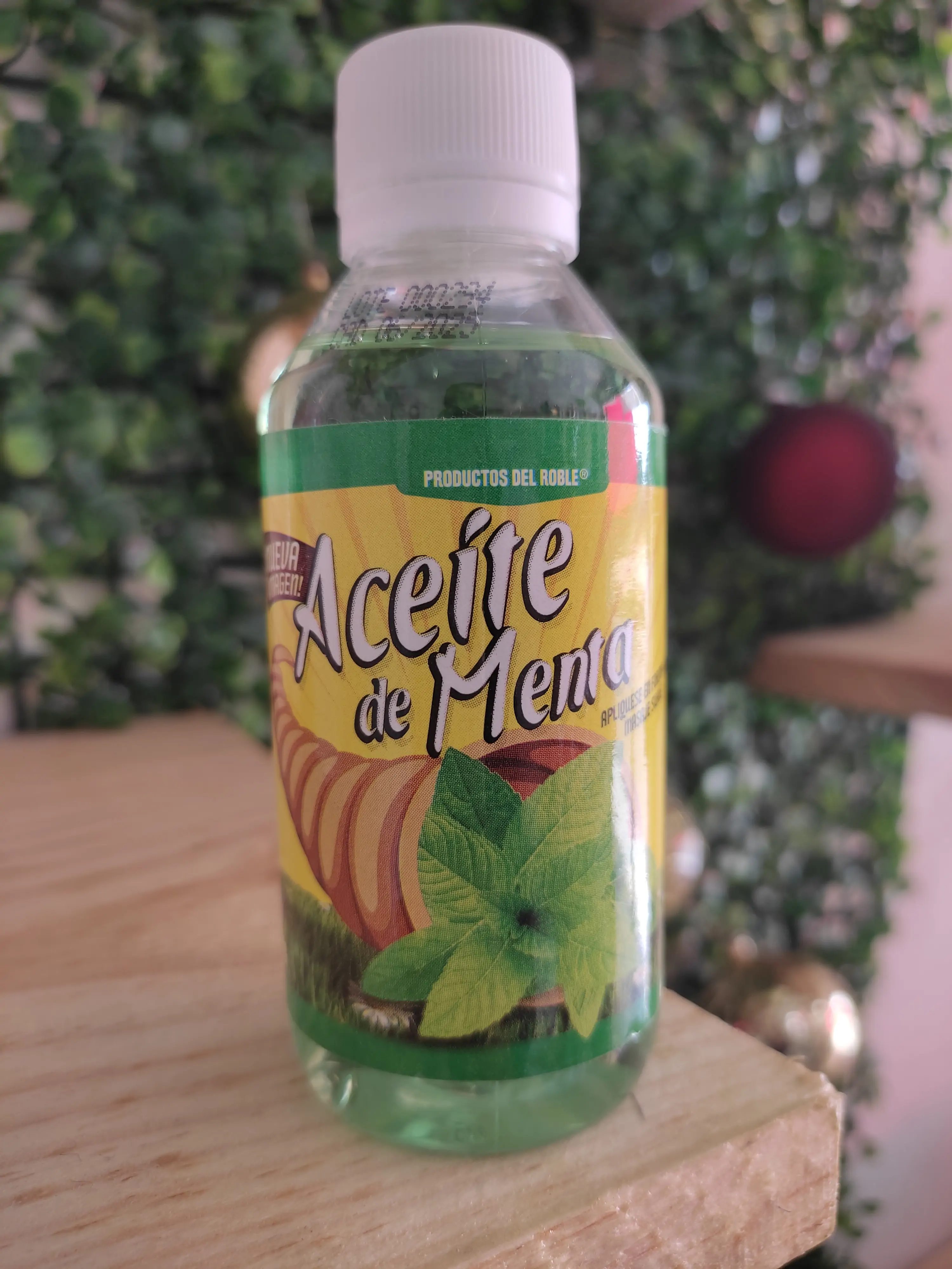 Aceite de menta productos del roble 