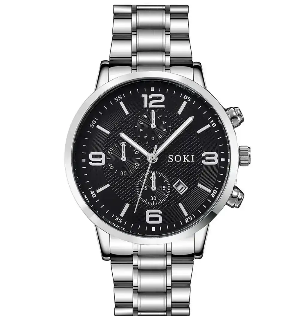 Reloj + Pulsera Cromo 2