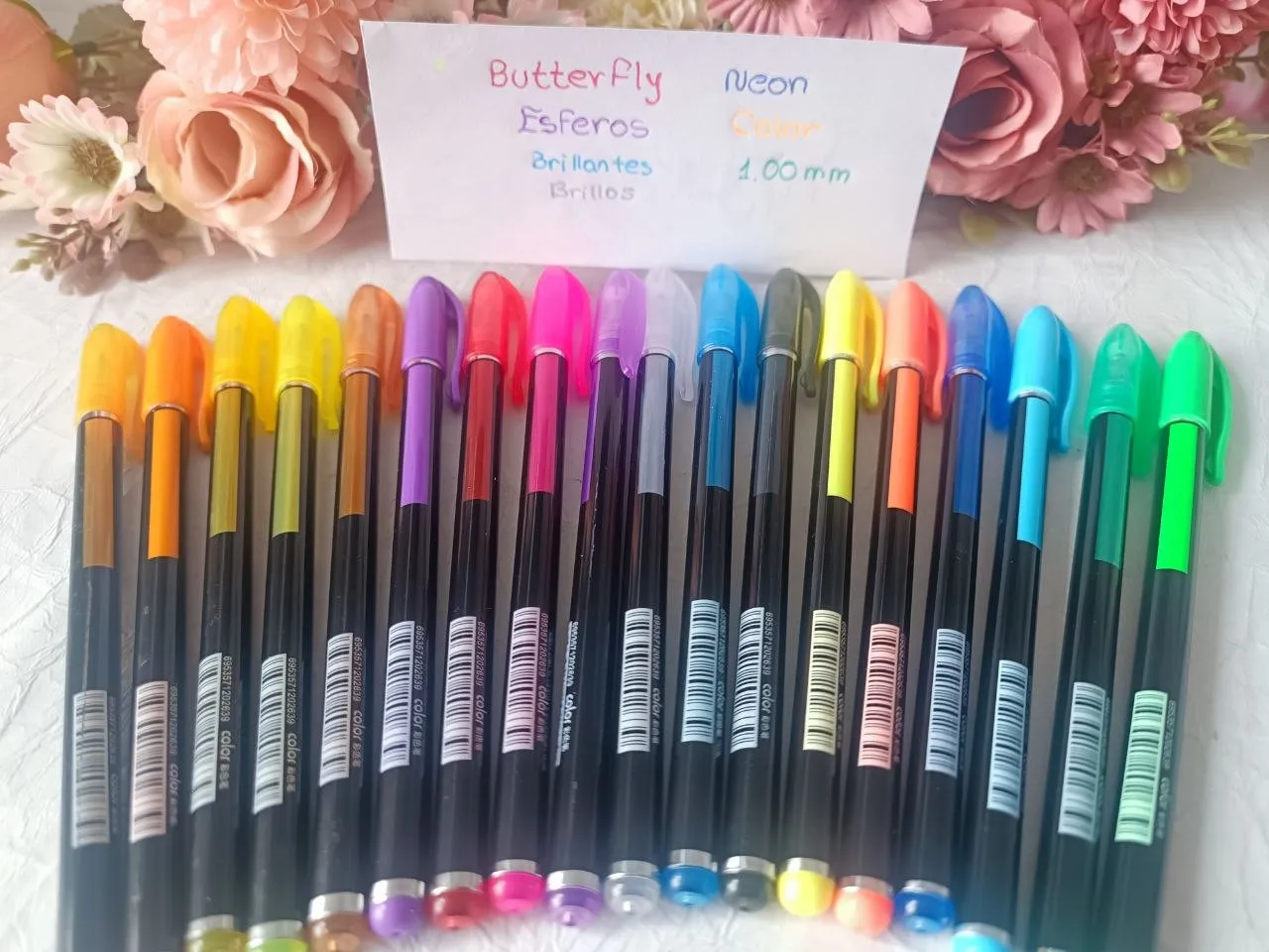 Esferos gel. 18 colores 2