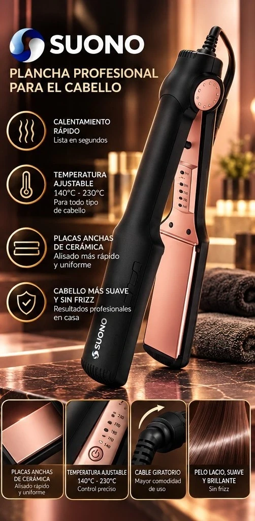 PLANCHA PROFESIONAL SUONO