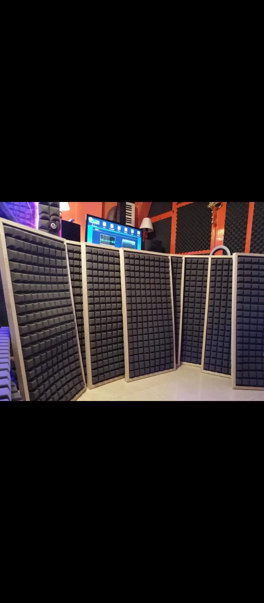 Panel acustico con marco en madera listo pra colgar  4