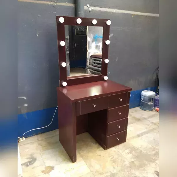Tocador Hollywood Vanity G1 Repisa Lisa 3