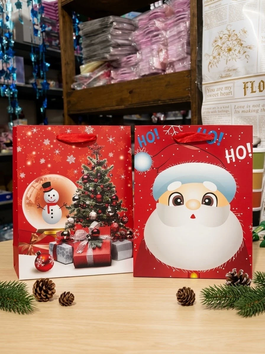Paquete de 12 nolsas navideñas 
