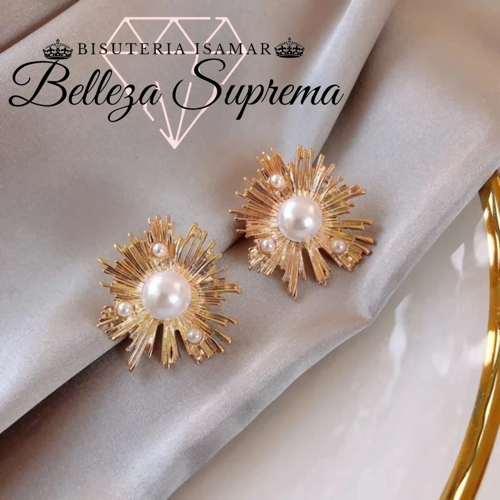 ARETES ABSTRACTOS CON PERLAS 3