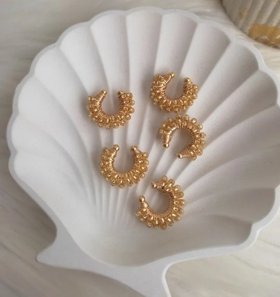 EARCUFF PIEDRAS DORADAS 2