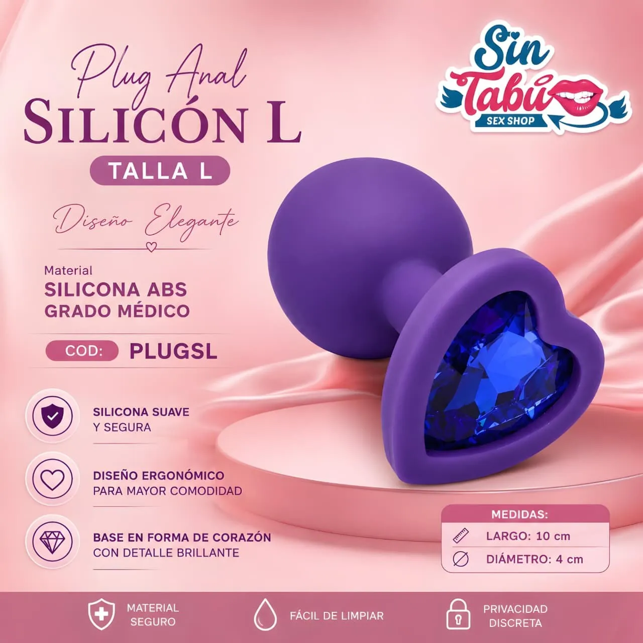 PLUG ANAL SILICONA L