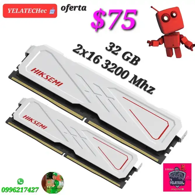 32 GB ram 2x16