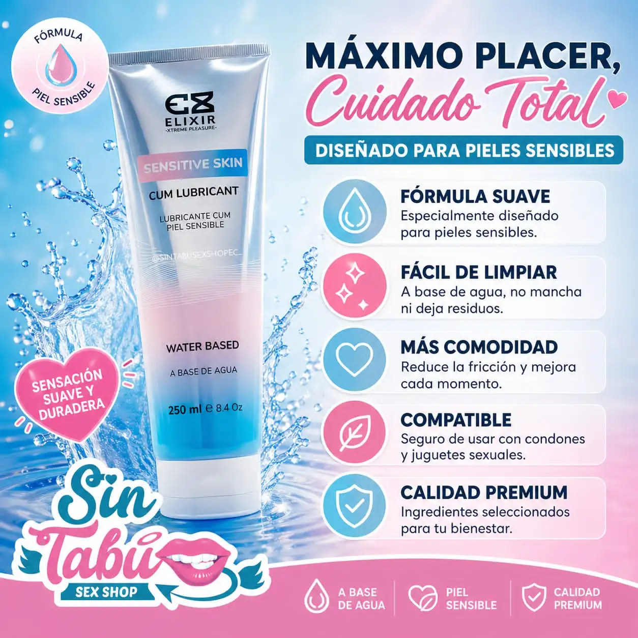 LUBRICANTE CUM PIEL SENSIBLE 