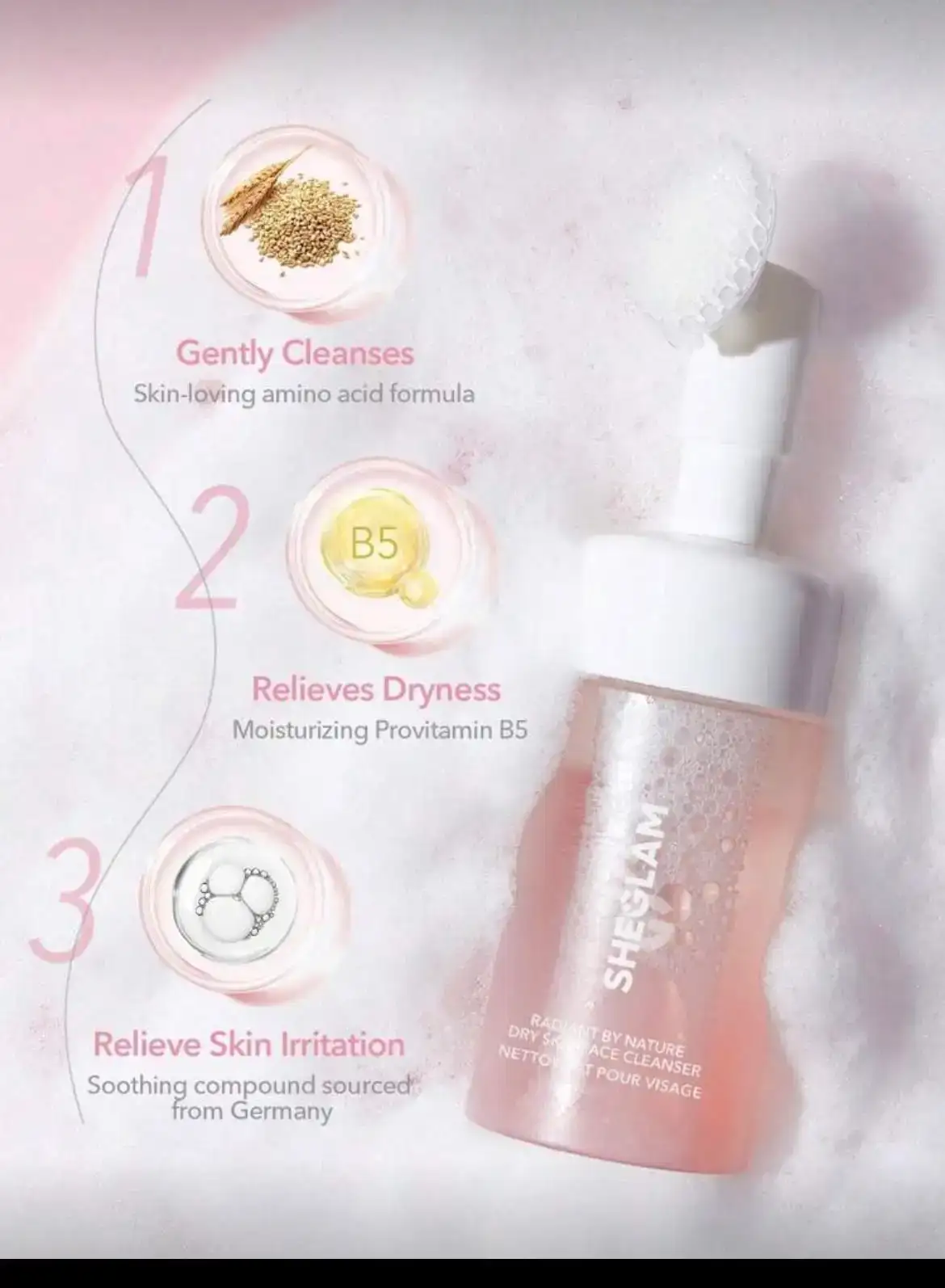 Limpiador facial sheglam  2