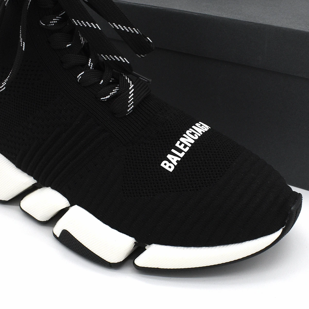 Balenciaga Speed 2.0 Lace Up Negro suela Blanco 7