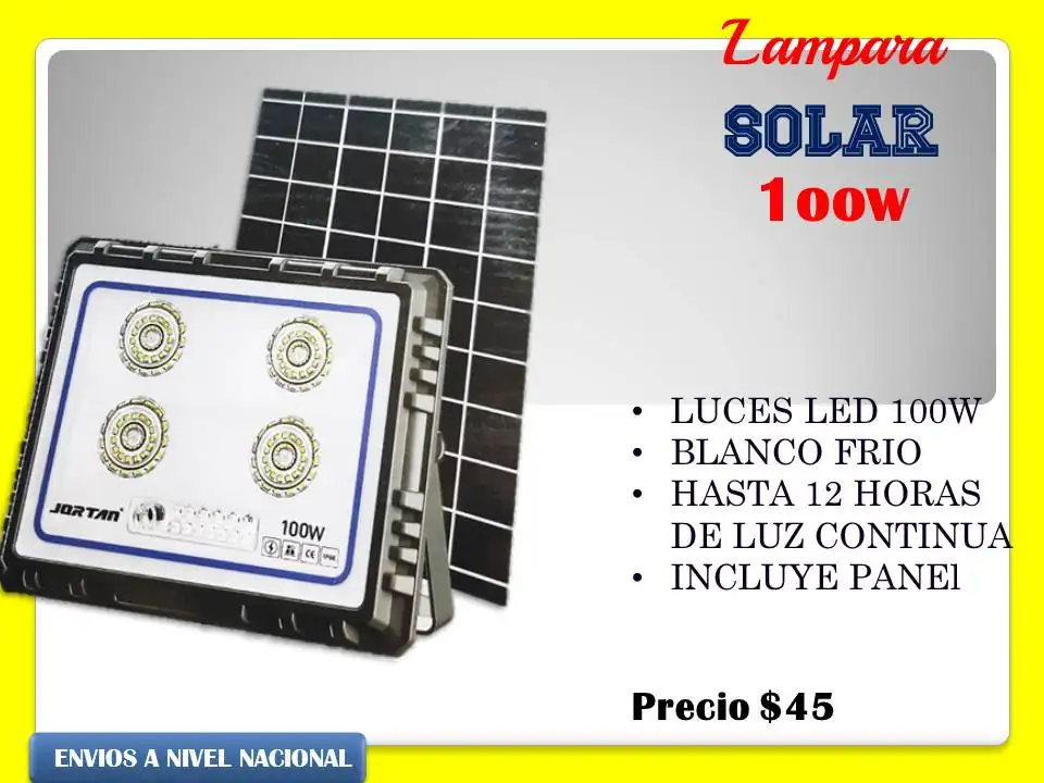 Lámpara solar con panel aparte 3