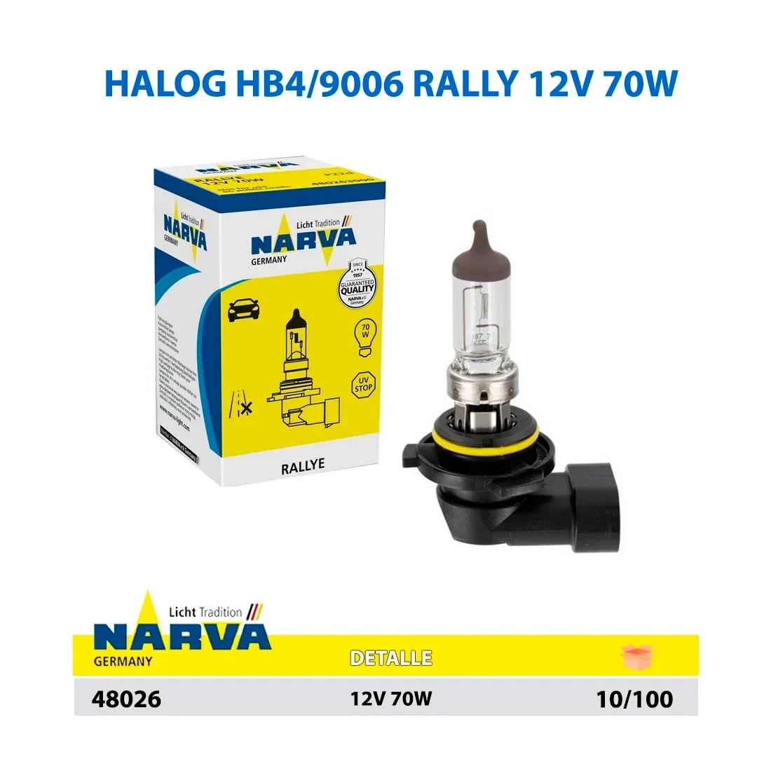  HALOGENO HB4/9006 RALLY 12V 70W