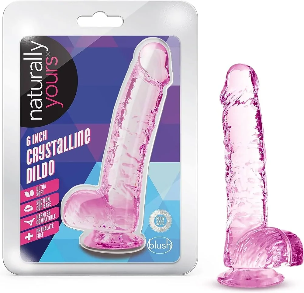 Blush Naturally Yours 6″ Crystalline Dildo