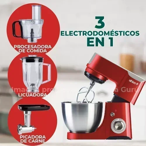 Batidora de Pie Alhias AEB-106 Roja 3