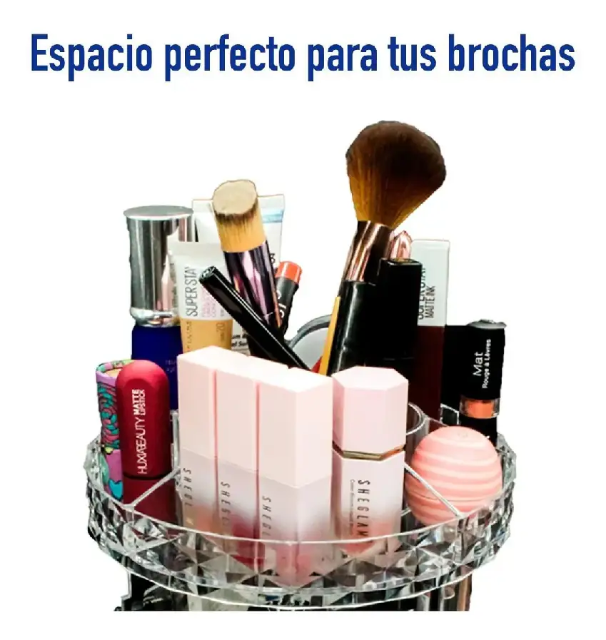 Organizador Giratorio 3 Niveles Para Cosméticos  4